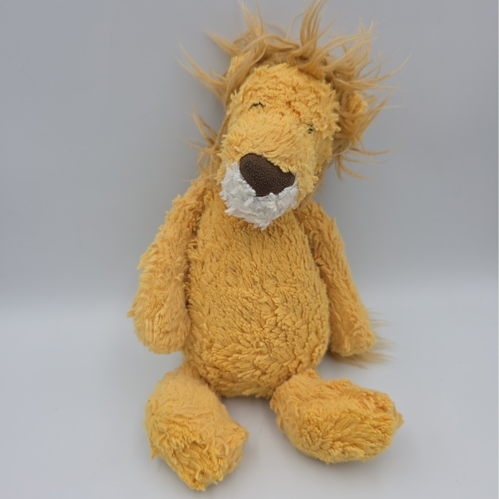 Jellycat London Bashful Lion Plush Toy Stuffed Animal Golden Brown Medium 12"